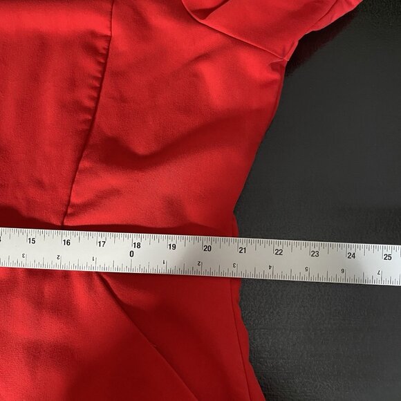 Figs Scrub Top Women's XXL Insiza Slim Mandarin Collar Top Classic Red - Picture 12 of 13